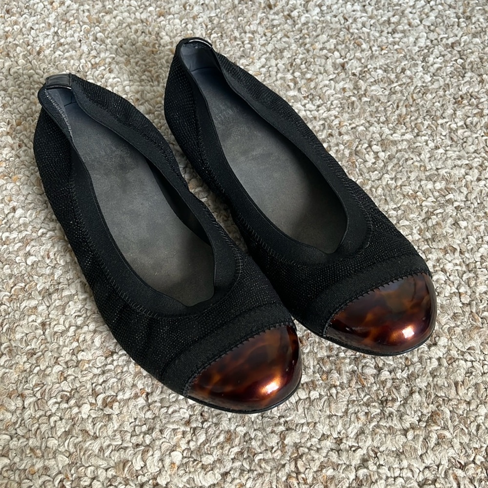 Stuart Weitzman Cap Toe Ballet Flat